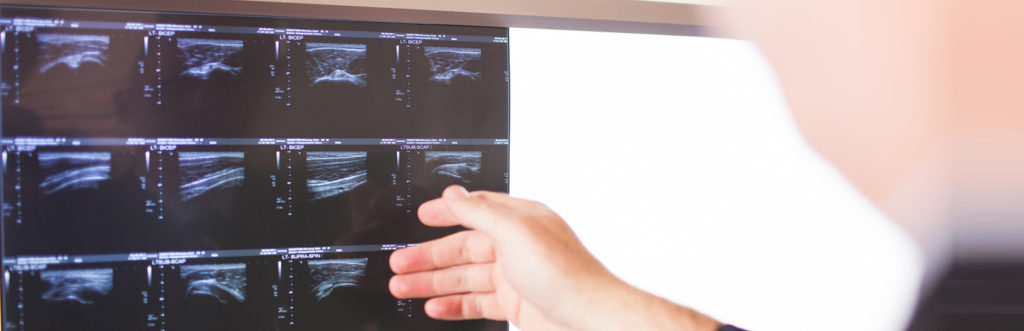 Reading, viewing ultrasound scans